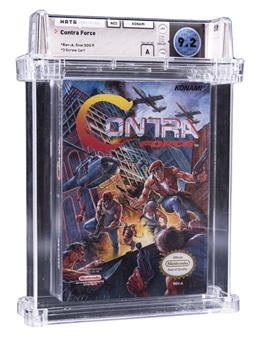 1992 NES Nintendo (USA) "Contra Force" Sealed Video Game - WATA 9.2/A